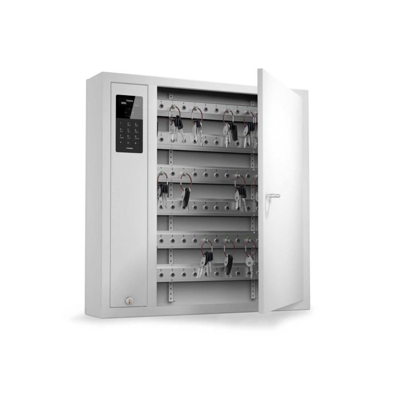 CREONE Keycontrol 9500 SC Armoire à clés blanche ouverte avec clés à l'intérieur